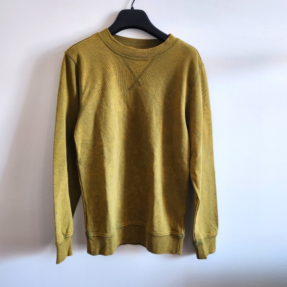 ORIGINAL USE I NWT XS Crewneck Sweatshirt I Dstressed Yellow Green